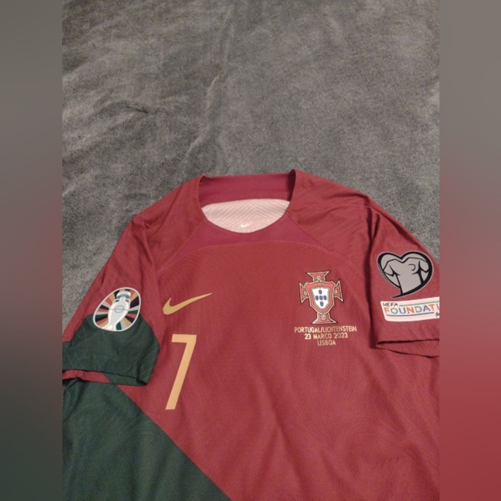 Cristiano Ronaldo Portugal player version home jersey 2022-2023
